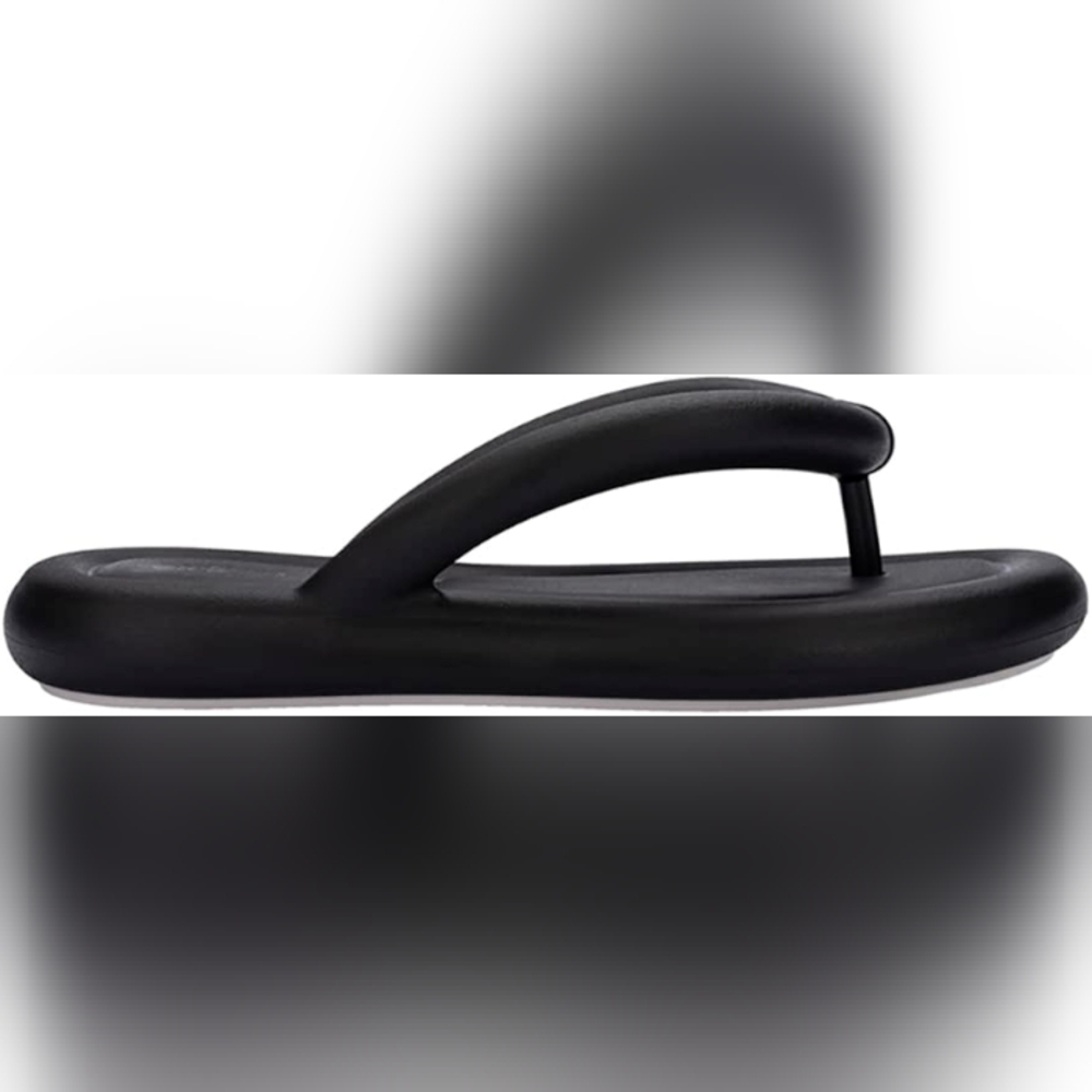 Melissa Black Platform Flip-Flop Sandals - Picture 2 of 6